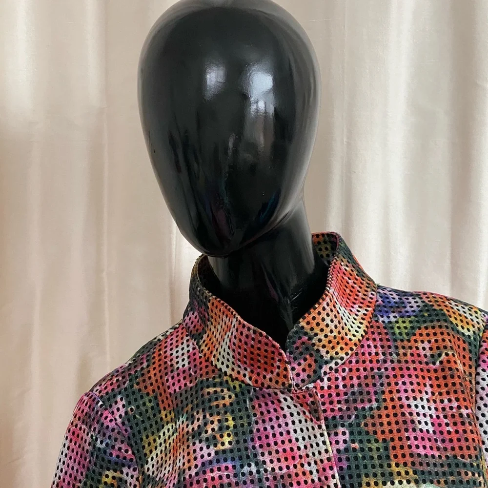 WORTH NEW YORK colorful abstract jacket.  size 8 - Picture 2 of 14